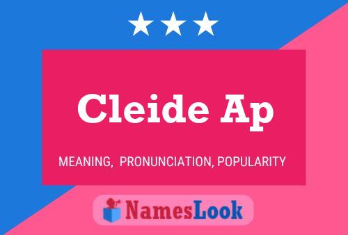 Cleide Ap Namensposter