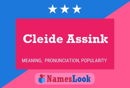 Cleide Assink Namensposter