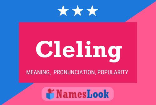 Cleling Namensposter