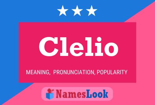 Clelio Namensposter