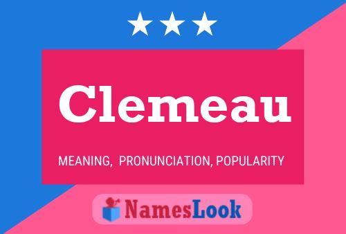 Clemeau Namensposter