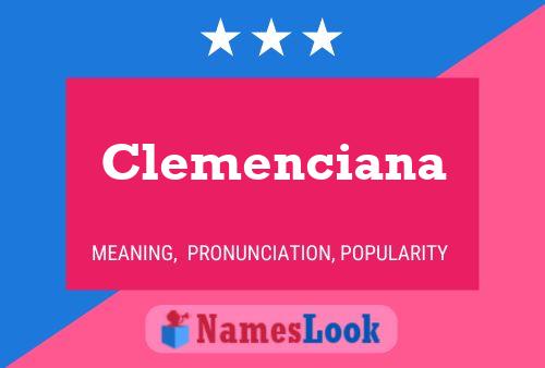 Clemenciana Namensposter