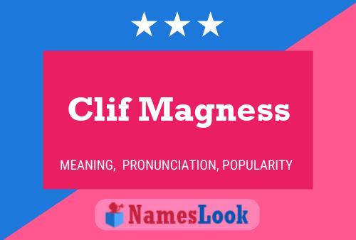 Clif Magness Namensposter