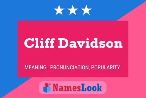 Cliff Davidson Namensposter