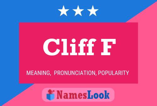 Cliff F Namensposter