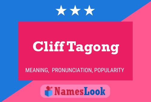 Cliff Tagong Namensposter