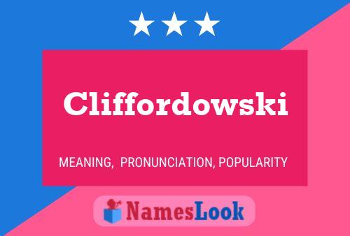 Cliffordowski Namensposter