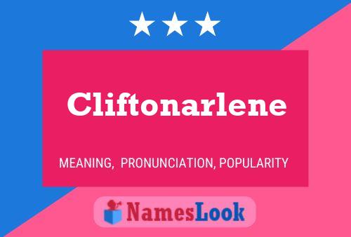 Cliftonarlene Namensposter