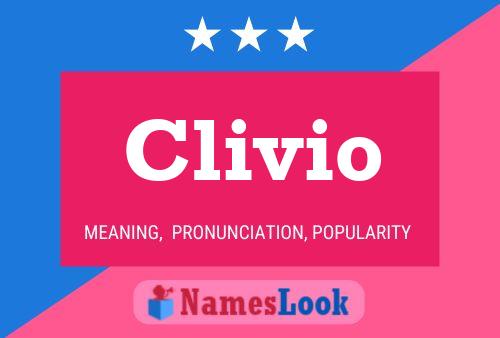 Clivio Namensposter