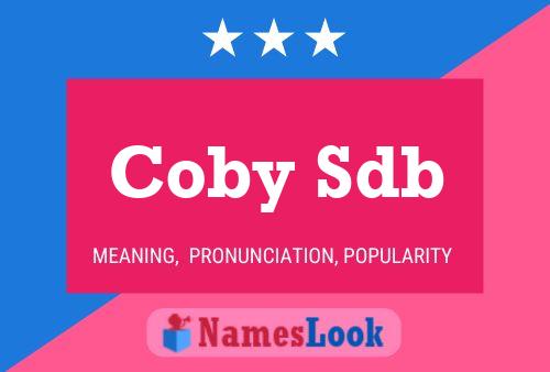 Coby Sdb Namensposter