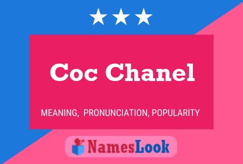 Coc Chanel Namensposter