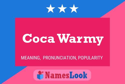 Coca Warmy Namensposter