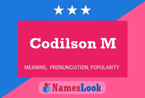 Codilson M Namensposter