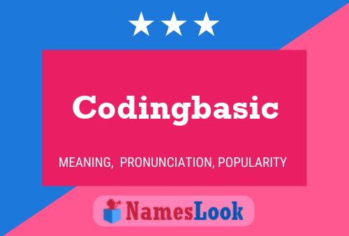 Codingbasic Namensposter