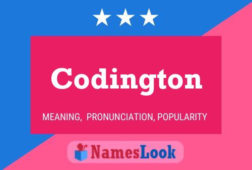 Codington Namensposter