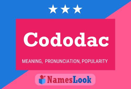 Cododac Namensposter