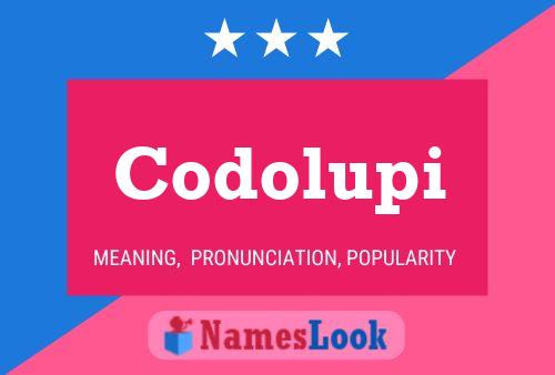 Codolupi Namensposter