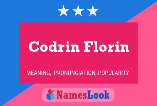 Codrin Florin Namensposter