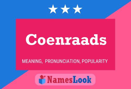 Coenraads Namensposter