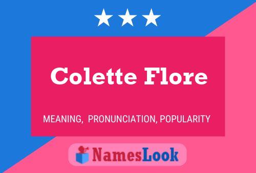 Colette Flore Namensposter