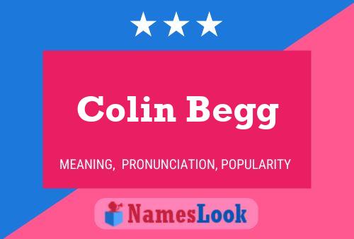 Colin Begg Namensposter