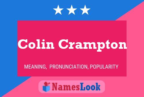 Colin Crampton Namensposter