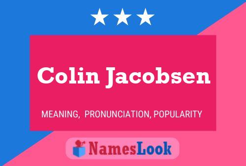 Colin Jacobsen Namensposter