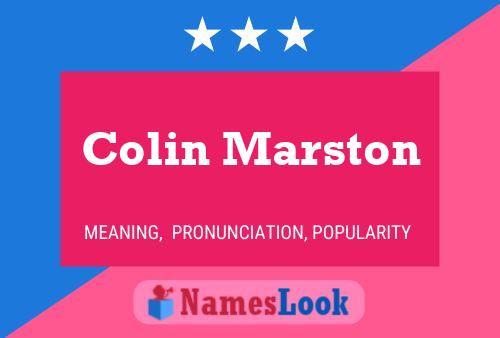 Colin Marston Namensposter