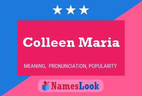 Colleen Maria Namensposter