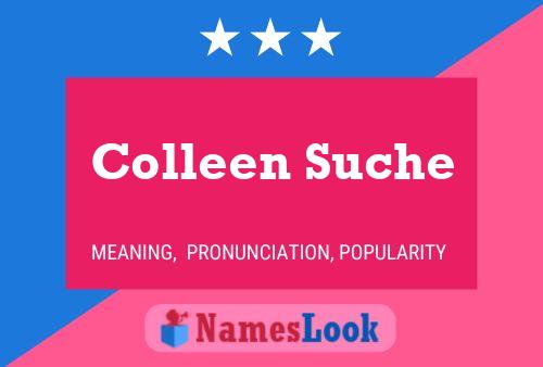 Colleen Suche Namensposter