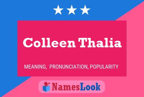 Colleen Thalia Namensposter