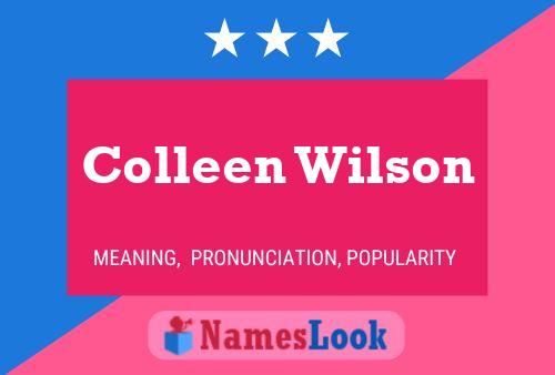 Colleen Wilson Namensposter