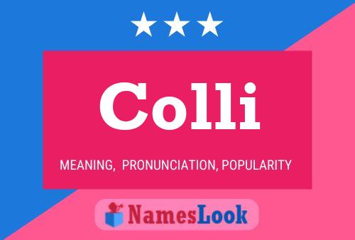 Colli Namensposter