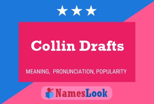 Collin Drafts Namensposter