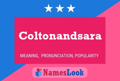 Coltonandsara Namensposter