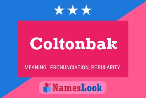 Coltonbak Namensposter