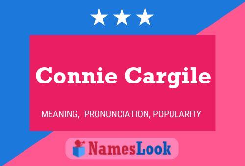 Connie Cargile Namensposter