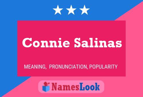 Connie Salinas Namensposter