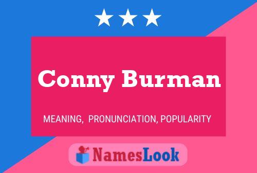 Conny Burman Namensposter