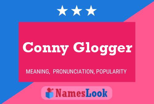 Conny Glogger Namensposter