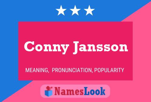 Conny Jansson Namensposter