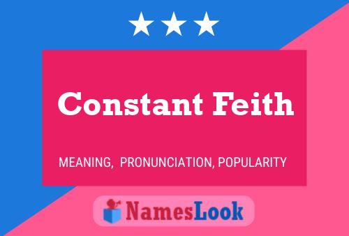 Constant Feith Namensposter