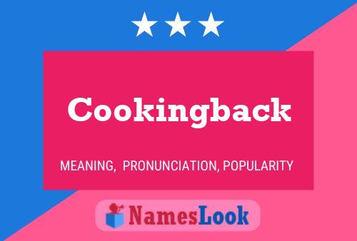 Cookingback Namensposter