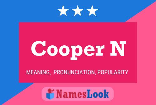 Cooper N Namensposter