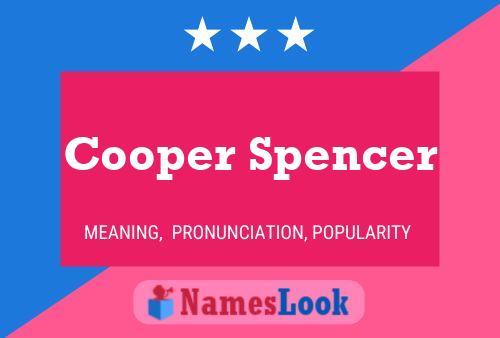 Cooper Spencer Namensposter