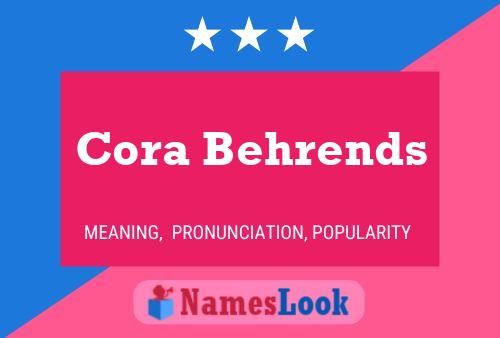 Cora Behrends Namensposter