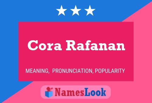 Cora Rafanan Namensposter