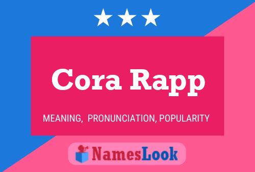 Cora Rapp Namensposter