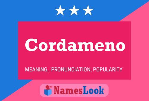 Cordameno Namensposter