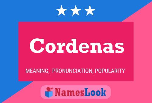 Cordenas Namensposter